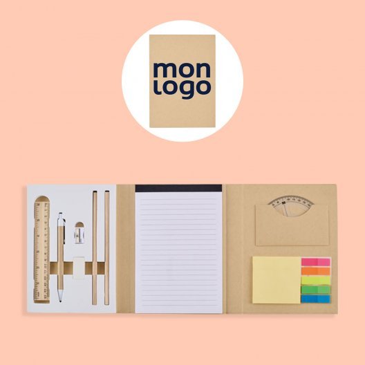 SET PAPETERIE PERSONNALISABLE 'PAPETO'