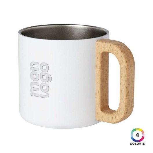 MUG ACIER RECYCLE RCS PUBLICITAIRE 'JORNA' 4 JOURS