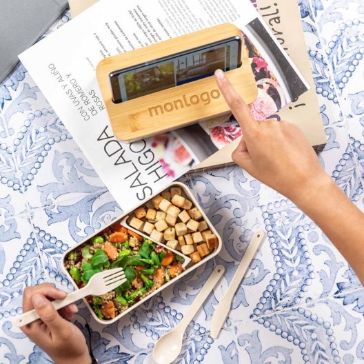 LUNCH BOX PERSONNALISABLE 2 COMPARTIMENTS 700ML 'RAVUN MAX'