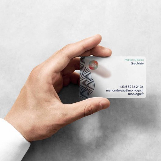 CARTE DE VISITE PERSONNALISÉE EN PVC 'CDV PVC'