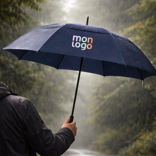 PARAPLUIE GOLF TEMPETE DROIT PERSONNALISABLE 'STIRLING RPET'