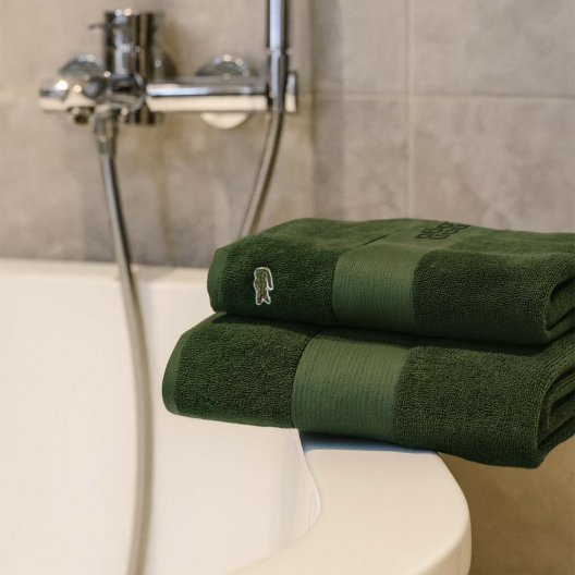 DRAP DE BAIN LACOSTE PERSONNALISABLE 'LE CROCO'