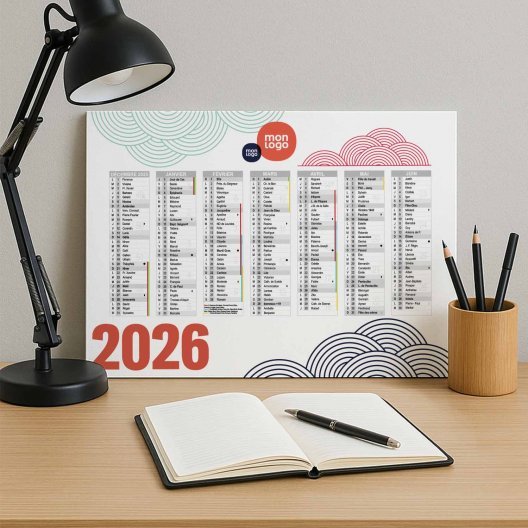 CALENDRIER REMBORDE PERSONNALISABLE 'CREDI'