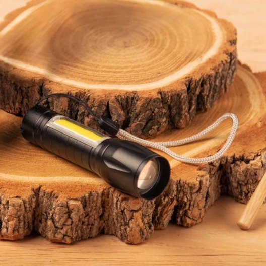 LAMPE DE POCHE RECHARGEABLE PERSONNALISABLE 'COBA PLUS'