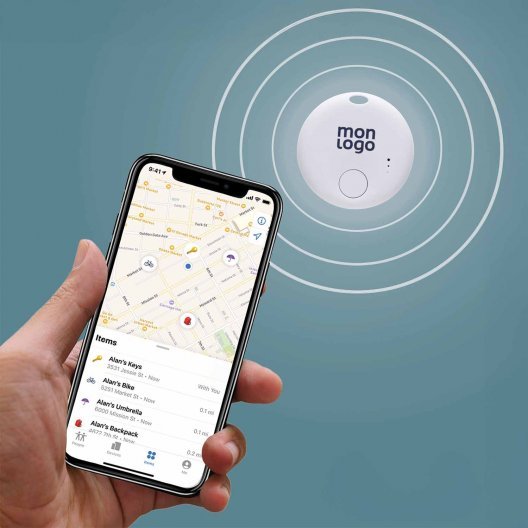 PORTE CLE GEOLOCALISABLE PERSONNALISABLE 'KEYFIND ABS'