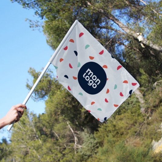 DRAPEAU PERSONNALISABLE A AGITER 'FANDRAP HAMPE'