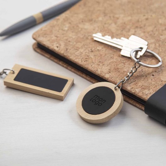 PORTE CLES PERSONNALISE EN BAMBOU 'SAPHOS'