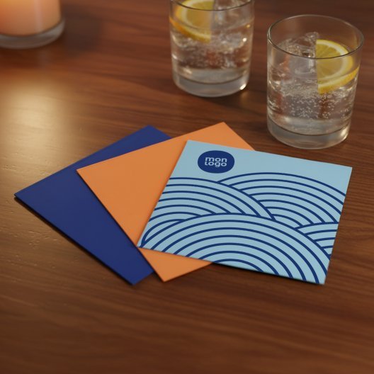 SERVIETTE COCKTAIL PERSONNALISEE 25X25 'NAPKIN COLOR'