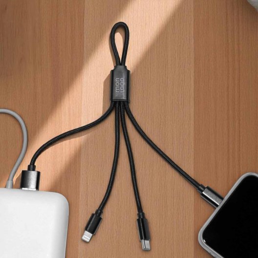 CABLE 4 EN 1 RECYCLE PERSONNALISABLE 'AFFIO'