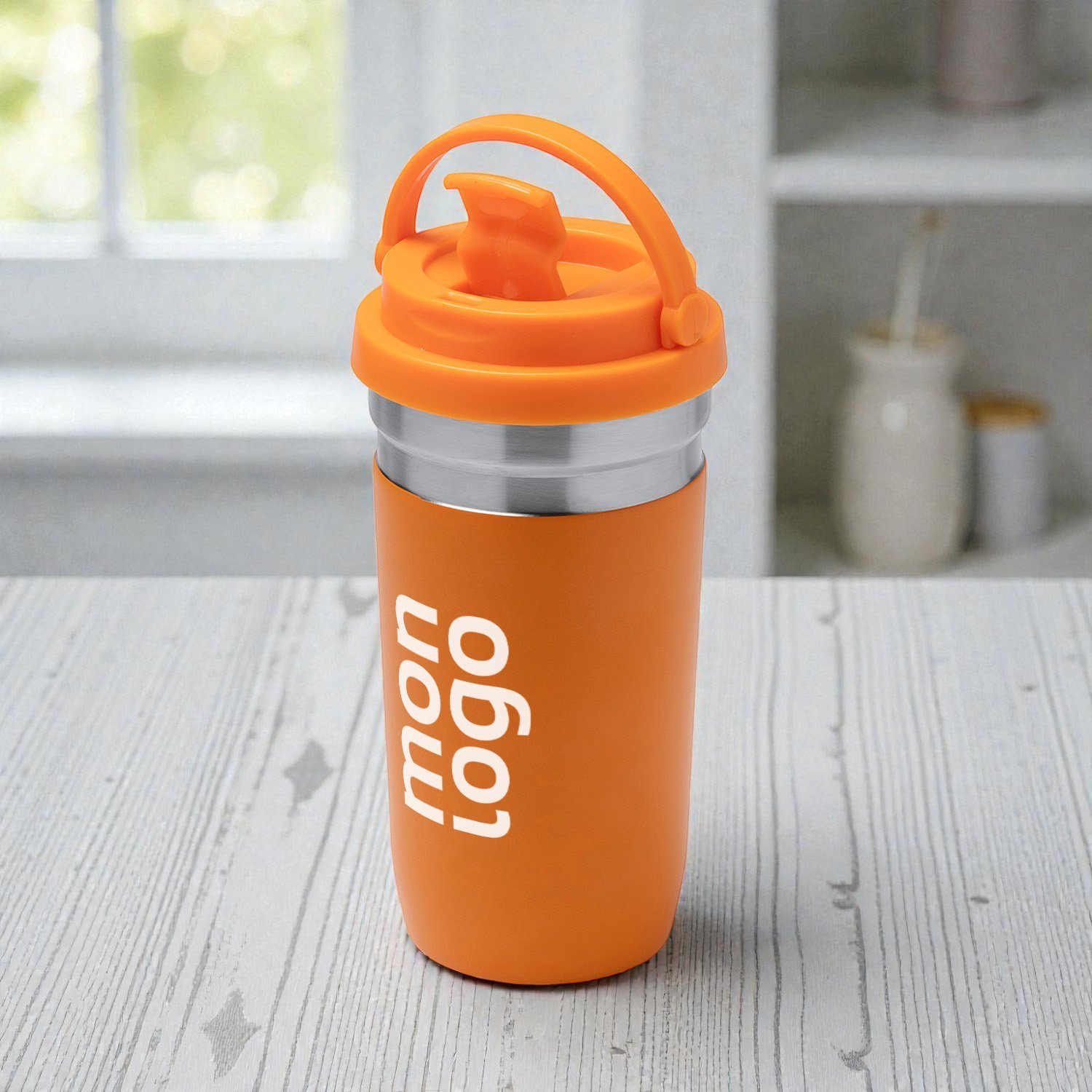 MUG ISOTHERME PERSONNALISABLE 550ML 'PIPOP'