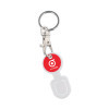 PORTE CLÉS PUBLICITAIRE AVEC JETON CLIPCOURSE 'RADIUS'