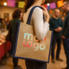 SAC EN JUTE COLORE PERSONNALISABLE 'LEONE'