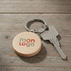 PORTE CLES EN BOIS PERSONNALISABLE 'WOODIE ROND'