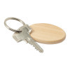 PORTE CLES EN BOIS PERSONNALISABLE 'WOODIE OVALE'