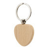 PORTE CLES EN BOIS PERSONNALISABLE 'WOODIE COEUR'