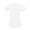 TEE SHIRT BLANC FEMME PUBLICITAIRE COL V 'IMPERIAL V'