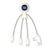 CÂBLE DE CHARGE PUBLICITAIRE BIODÉGRADABLE MULTI CONNECTEURS XOOPAR® 'MR BIO'