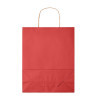 SAC PAPIER KRAFT PUBLICITAIRE ANSES TORSADEES 'HONDURO' 32X40X12 CM 90 GR/M²