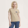TEE SHIRT PUBLICITAIRE FEMME BIO COLORE 'PIONEER' 175 GR/M²