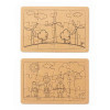 SET 2 PUZZLES PERSONNALISABLE CARTON RECYCLES 'PUZZY"