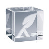 TROPHEE EN VERRE PERSONNALISE 'OWARD CUBE 4 CM'
