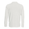 POLO PUBLICITAIRE MIXTE MANCHES LONGUES BLANC 'PRIME LSL'