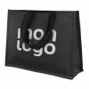 SAC PERSONNALISABLE EN JUTE NOIR 290 GR/M² 'MADOU'