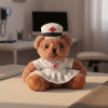 PELUCHE OURSON PERSONNALISABLE 'TEDDY INFIRMIERE'