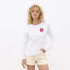 T SHIRT PERSONNALISABLE FEMME ML BLANC 'MONARCH' 150G/M2