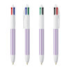STYLO BIC® PERSONNALISE '4 COULEURS RAYURES'