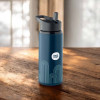 BOUTEILLE PERSONNALISABLE EN ACIER AVEC PAILLE 'FRIG'