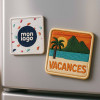 MAGNET CARRE BRODE PERSONNALISABLE 'COURSU'