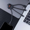 CABLE DE CHARGE 3 EN 1 PERSONNALISABLE 'OCTOPUS OCEAN'
