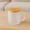 MUG VERRE COUVERCLE BAMBOU 330ML PERSONNALISABLE 'LEYHA'