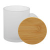 MUG VERRE COUVERCLE BAMBOU 330ML PERSONNALISABLE 'LEYHA'
