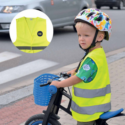 GILET DE SECURITE PERSONNALISABLE ENFANT 'FLUOSAFE'