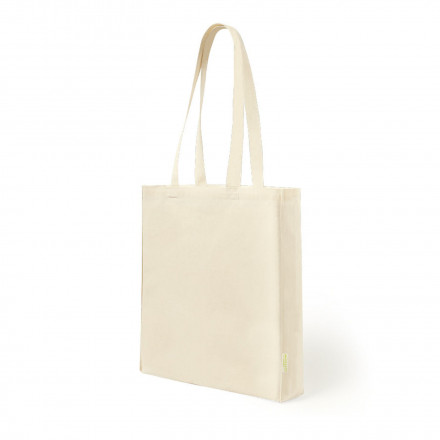 TOTE BAG COTON BIO PERSONNALISABLE AVEC SOUFFLET 'LARGO' 150G/M2