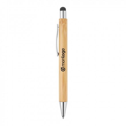 STYLO PUBLICITAIRE AVEC STYLET BAMBOU 'NITIDA'