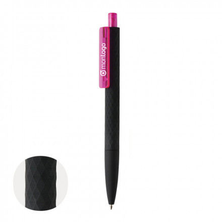 STYLO SOFT TOUCH PERSONNALISÉ 'RIYA BLACK'