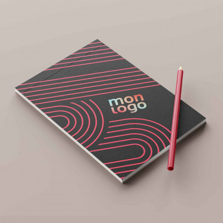 BLOC NOTES PUBLICITAIRE A4 AVEC COUVERTURE 'LOKI' 50 FEUILLES