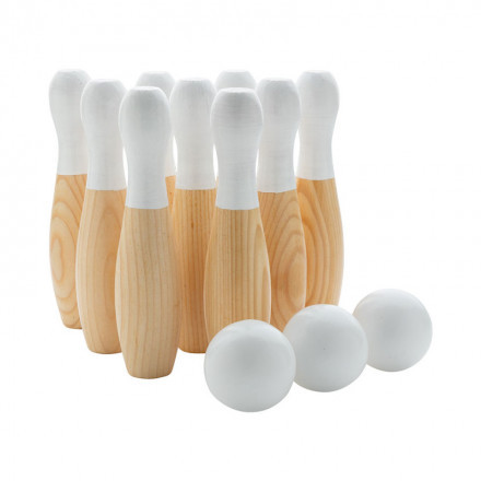 JEU DE QUILLES PERSONNALISÉ EN BOIS 'STEPHI'