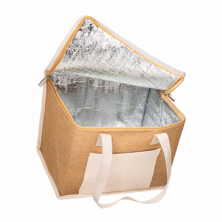 Sac Isotherme Seize Cyprès 16C - Toile Cirée Tabac - Neuf