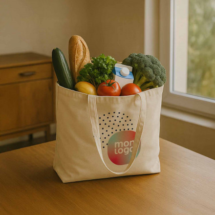 SAC CABAS PERSONNALISABLE EN COTON 'PURAMI'