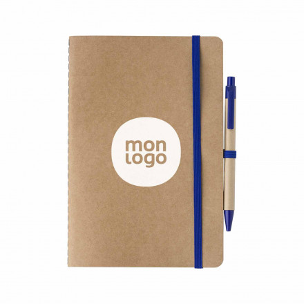 CARNET A5 AVEC STYLO PERSONNALISABLE 'HORUS STYLO'