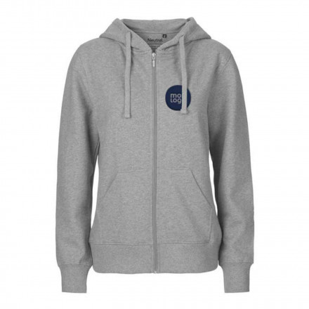 SWEAT SHIRT PERSONNALISÉ ZIP FEMME BIO NEUTRAL® 'YORIS FEMME'