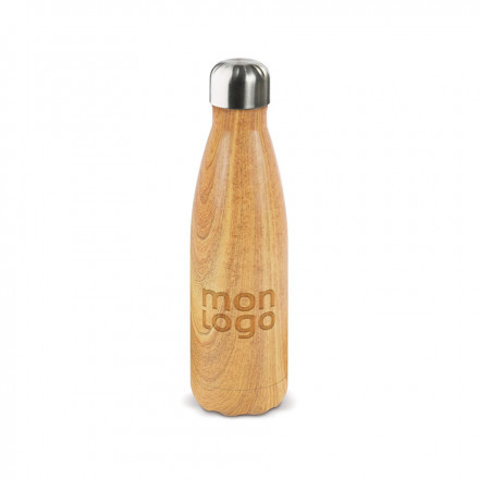 BOUTEILLE ISO PERSONNALISABLE 500ML BOIS 'ASTRIO' 4J