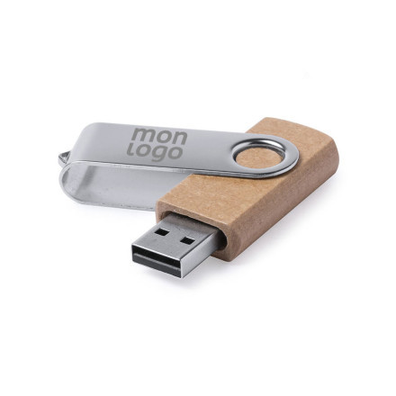 CLÉ USB RECYCLE PERSONNALISABLE 16 GB 'TWISTER CARTON'