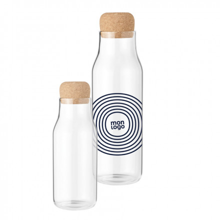 BOUTEILLE PERSONNALISABLE EN VERRE BOROSILICATE 'ANAELLE'