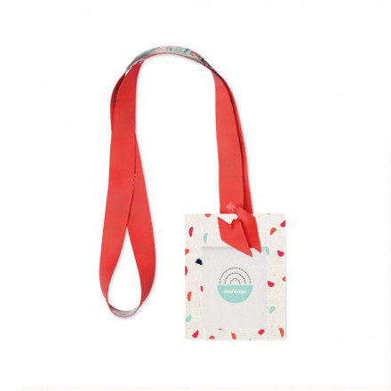 TOUR DE COU PORTE BADGE PERSONNALISABLE 'MAKELO'