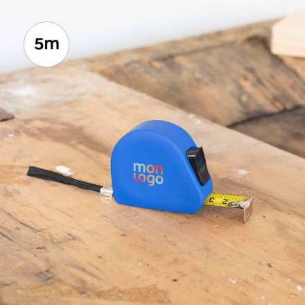 METRE RUBAN PERSONNALISABLE EN GOMME 'RINEFLO 5 M'